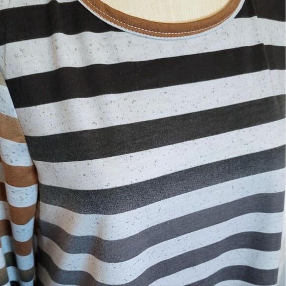 Egy Faded Stripes Tunic Top Size Medium - Picture 3 of 7